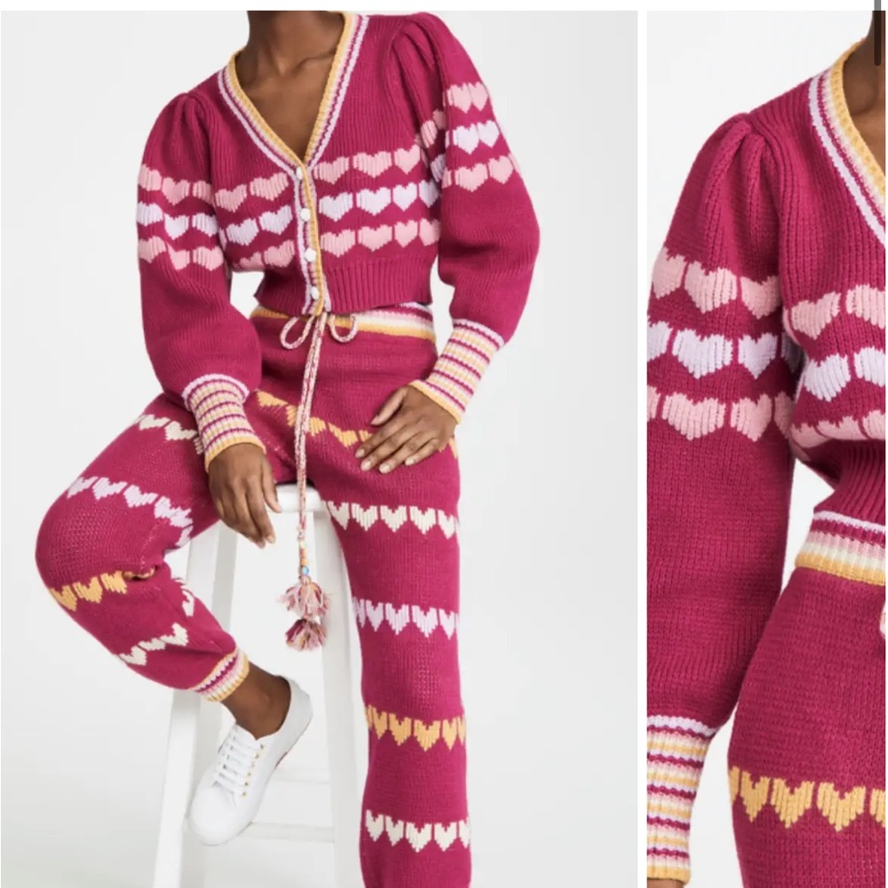 LoveShackFancy Heart Cardigan